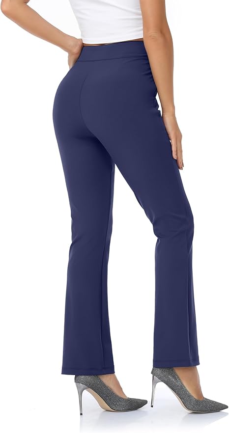 Women's high-waisted business pants in small size / regular size / high boot style set with yoga, work and casual pants pockets