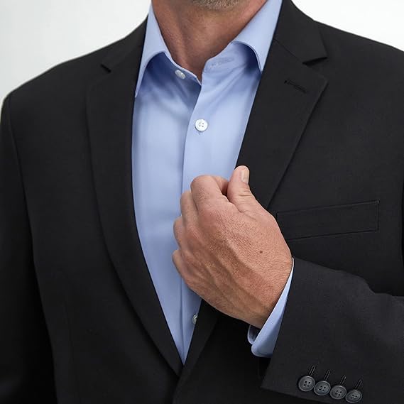 Men's Premium Elastication Classic Fit Regular Plus-Length Plus-Wide Set (Pants and Jacket)